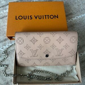 Louis Vuitton Pink Mahina Leather Monogram Wallet w/ Box